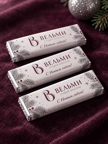 Шоколад с логотипом 20 г молочный 32% какао