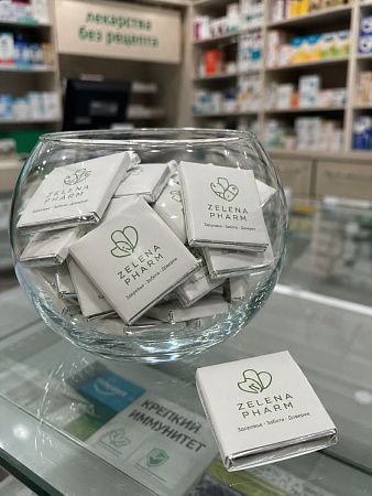 Шоколад с логотипом 5 г молочный 28% какао
