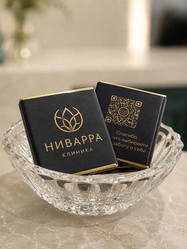 Шокоплитка 5 гр. с логотипом 12% какао Картинка Шокоплитка 5 гр. с логотипом 12% какао